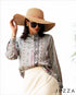 Satin Button-Down Top 62761